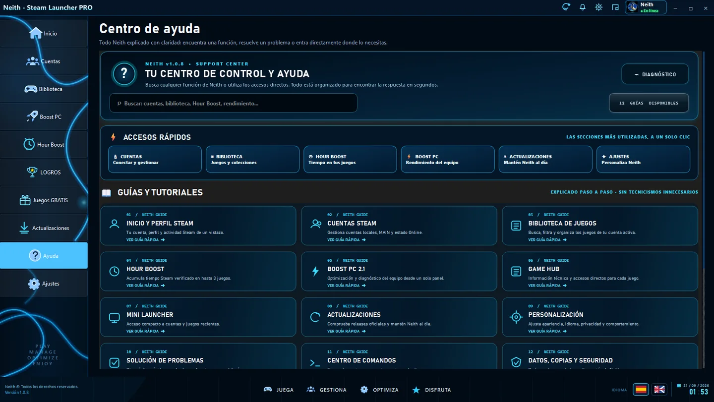 Ayuda de Neith Steam Launcher